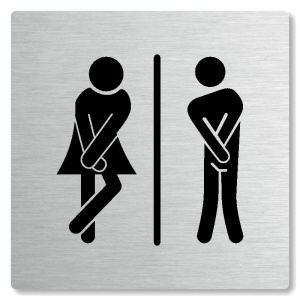 WC společné, 100x100mm, stříbrná, Nevada